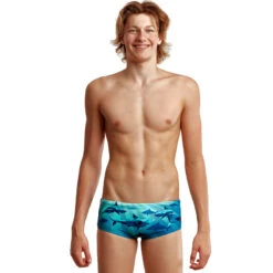 Funky Trunks - Shark Bay - Boys Sidewinder Trunks