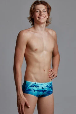 Funky Trunks - Shark Bay - Boys Sidewinder Trunks -Funky Trunks funky trunks shark bay boys sidewinder trunks 4