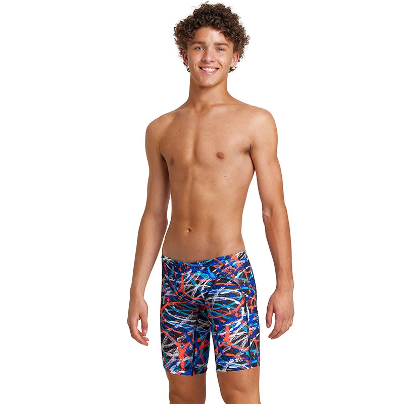 Funky Trunks - Spin Doctor - Boys Training Jammers 1 Funky Trunks - Spin Doctor - Boys Training Jammers