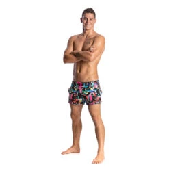 Funky Trunks - Test Signal Mens Shorty Shorts -Funky Trunks funky trunks test signal shorty shorts mens 4