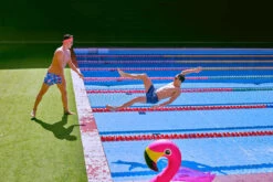 Funky Trunks - White Stripes Mens Shorty Shorts Short -Funky Trunks funky trunks white stripes mens shorty shorts short 6