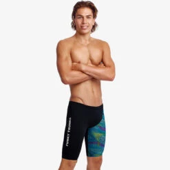 Funky Trunks - Wires Crossed - Mens Training Jammers -Funky Trunks funky trunks wires crossed mens training jammers 7